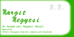 margit megyesi business card